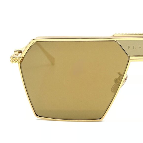 SPP001. Philipp Plein Sunglasses, Yellow Gold, Titanium - Picture 3 of 6